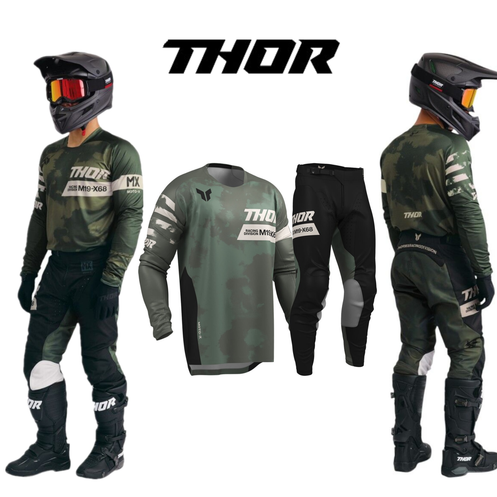모토크로스 기어 세트 탑 오프로드 Mx 콤보 THOR  - Motorcycle Gear Outfit 리뷰 및 가격