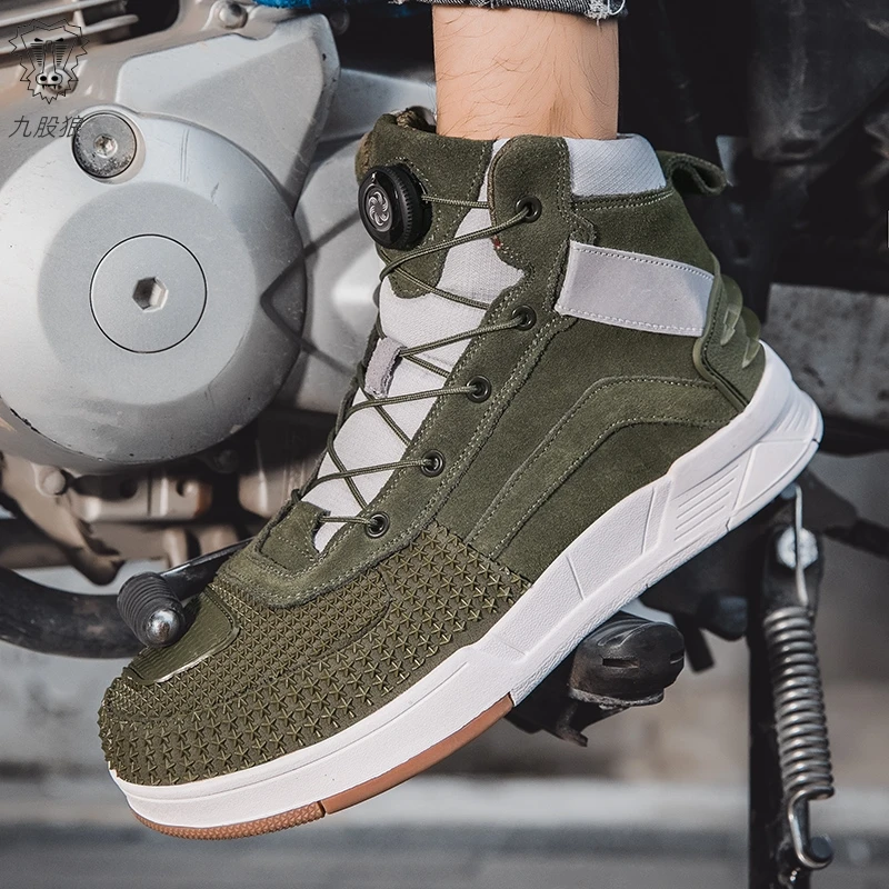 남성용 오토바이 부츠 통기성 안티폴 라이더 로드 레이싱 - Motorcycle Gear Boots 리뷰 및 가격
