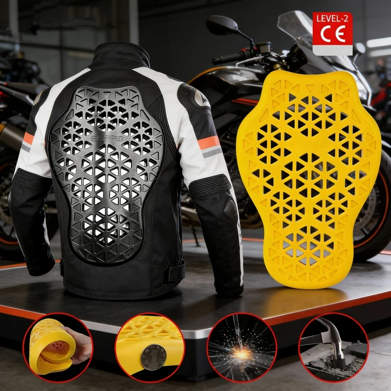 오토바이 보호 장비 세트: 등, 어깨, 팔꿈치 보호대  - Motorcycle Gear 리뷰 및 가격